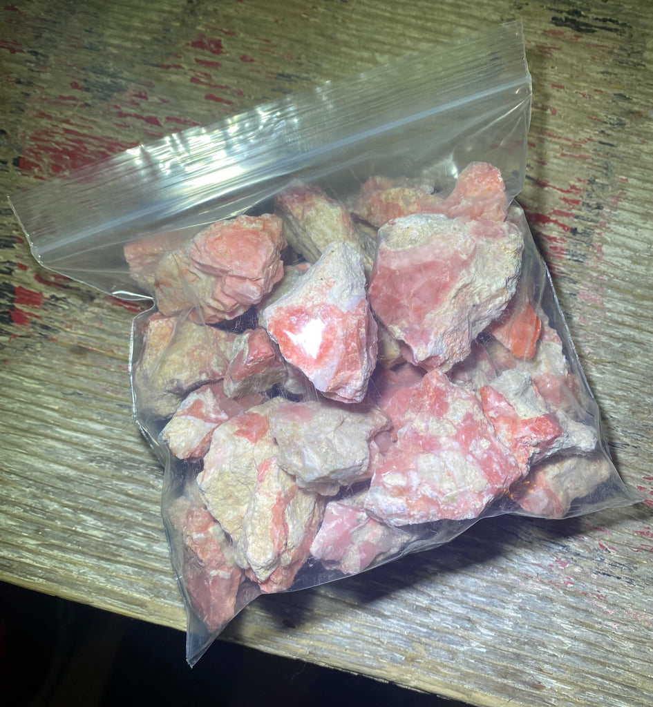 1 Pound Oregon Pink Opal in Rhyolite Tumble Bags