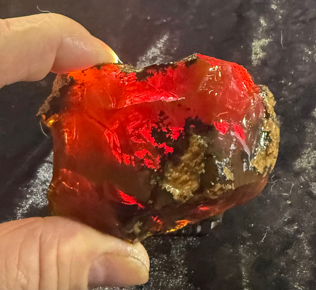 161 Gram Oregon Chocolate Fire Opal Rough