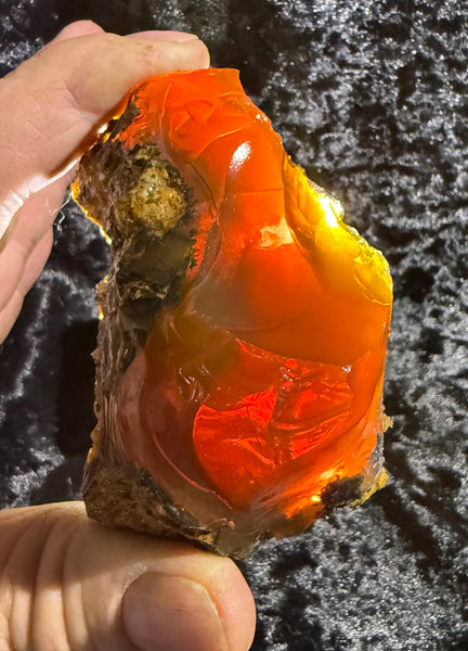 177 Gram Oregon Chocolate Fire Opal Rough