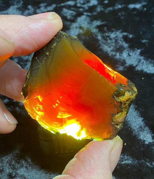 77 Gram Oregon Chocolate Fire Opal Rough