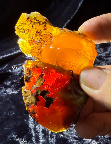 100 Grams of Oregon Fire Opal Rough