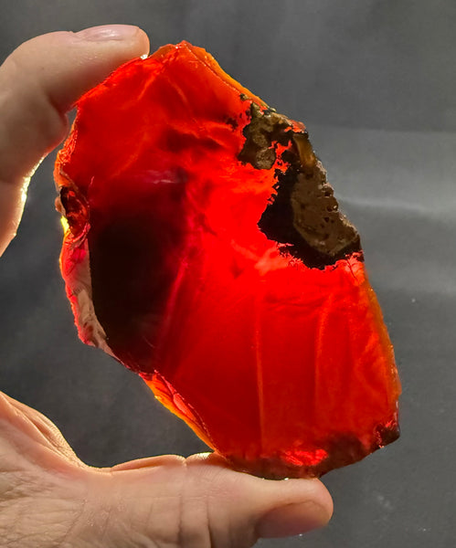 133 Gram Oregon Chocolate Fire Opal Slab