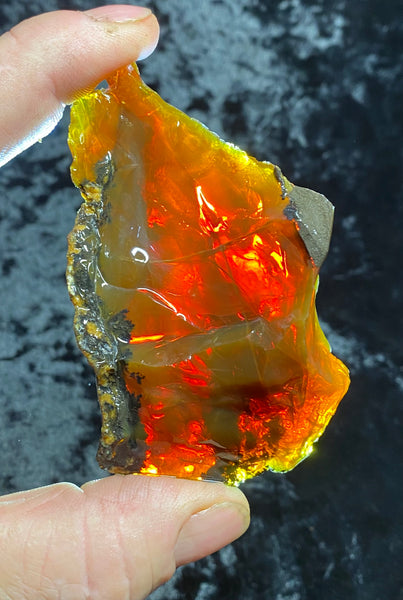 108 Gram Oregon Chocolate Fire Opal Rough