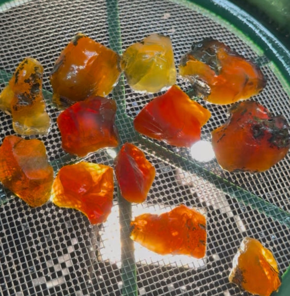 400 Grams of Oregon Fire Opal Rough