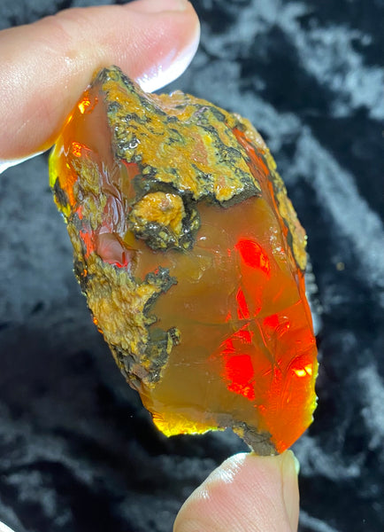 114 Gram Oregon Chocolate Fire Opal Rough