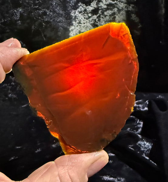 102 Gram Oregon Chocolate Fire Opal Slab