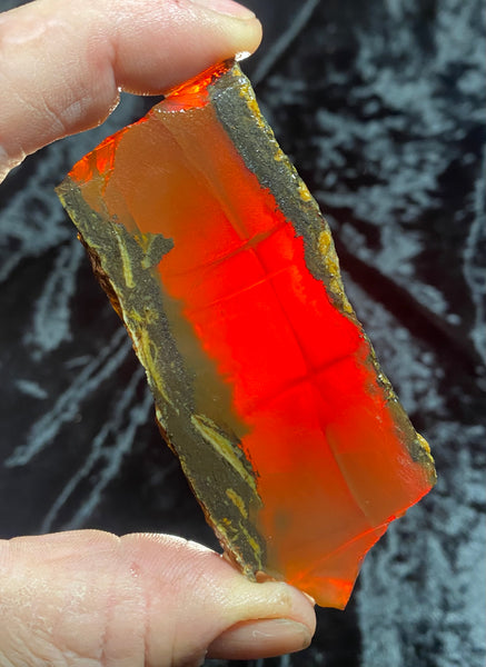 66 Gram Oregon Chocolate Fire Opal Slab