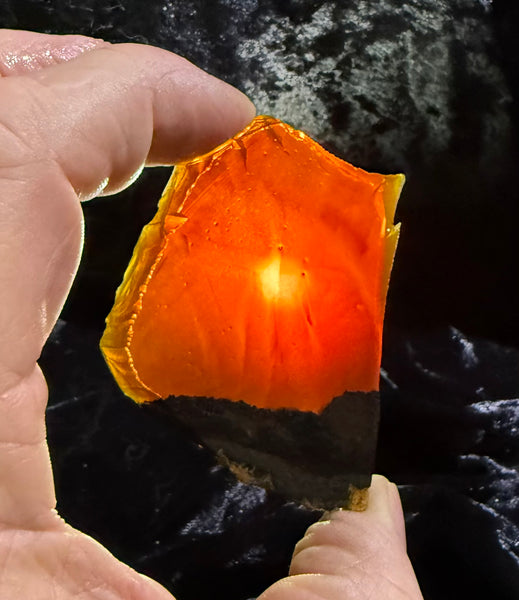 49 Gram Oregon Chocolate Fire Opal Slab