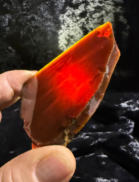 102 Gram Oregon Chocolate Fire Opal Slab