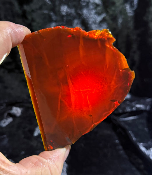 122 Gram Oregon Chocolate Fire Opal Slab