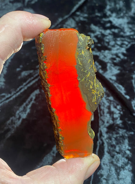 64 Gram Oregon Chocolate Fire Opal Slab