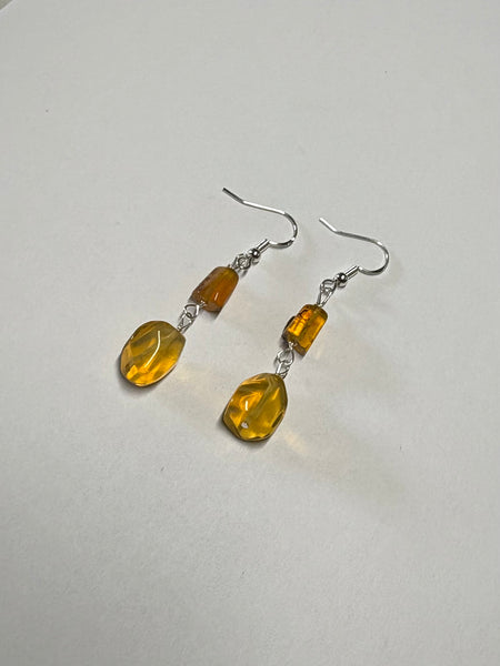 Oregon Fire Opal Earrings