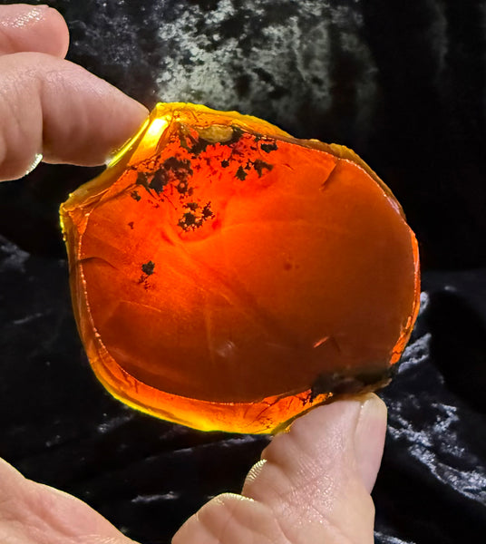 61 Gram Oregon Chocolate Fire Opal Slab