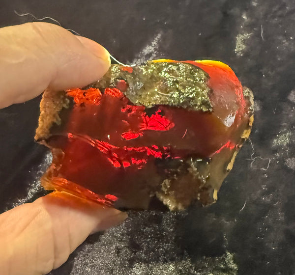 161 Gram Oregon Chocolate Fire Opal Rough
