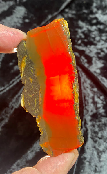 64 Gram Oregon Chocolate Fire Opal Slab