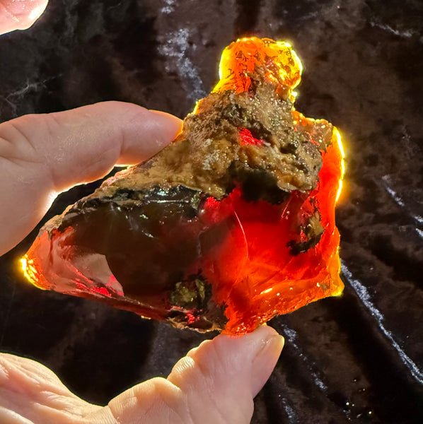 169 Gram Oregon Chocolate Fire Opal Rough