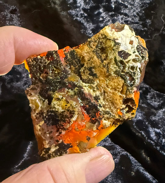 129 Gram Oregon Chocolate Fire Opal Rough