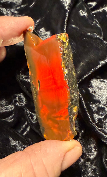 37 Gram Oregon Chocolate Fire Opal Slab