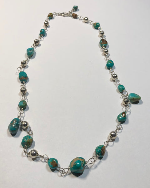 Turquoise & Sterling Silver Necklace