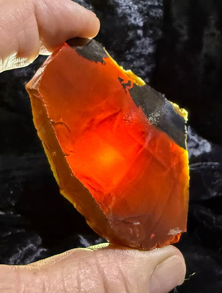 74 Gram Oregon Chocolate Fire Opal Slab