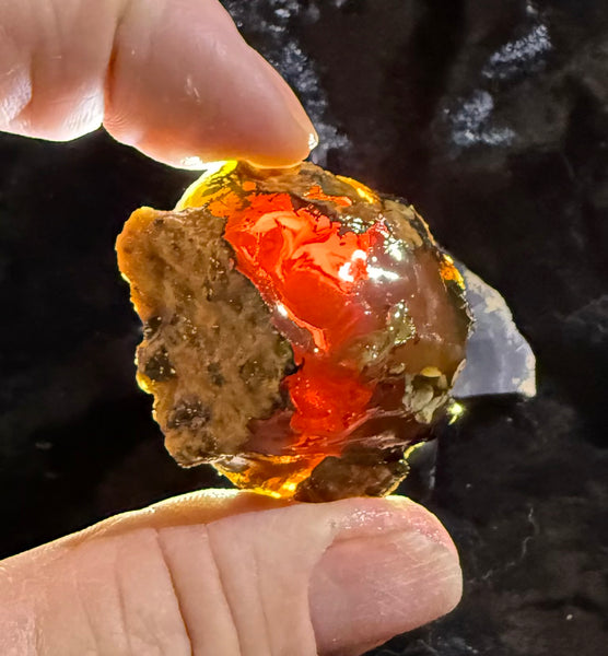 42 Gram Oregon Chocolate Fire Opal Rough
