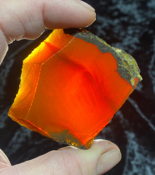 60 Gram Oregon Chocolate Fire Opal Slab