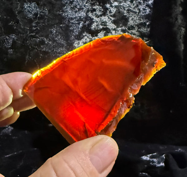 114 Gram Oregon Chocolate Fire Opal Slab