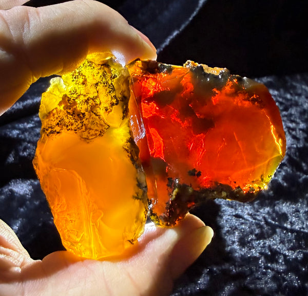 100 Grams of Oregon Fire Opal Rough