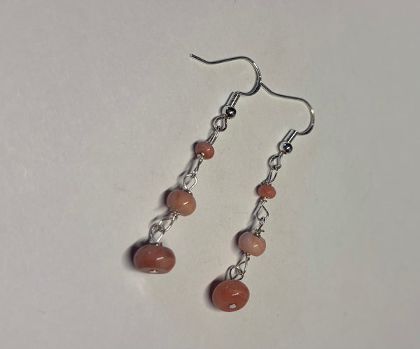 Oregon Pink Opal Earrings