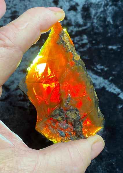 108 Gram Oregon Chocolate Fire Opal Rough