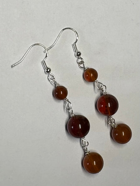 Oregon Fire Opal Earrings