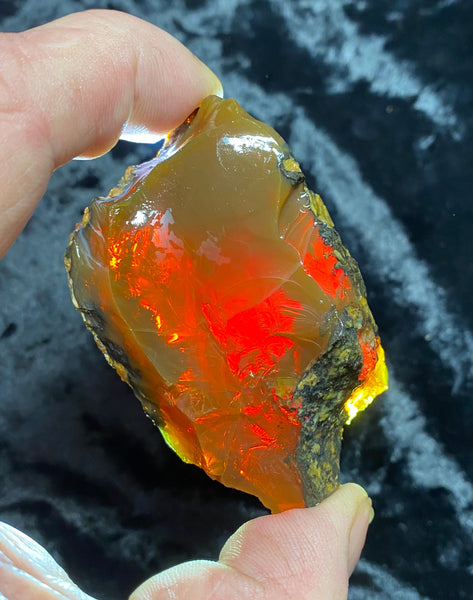 114 Gram Oregon Chocolate Fire Opal Rough