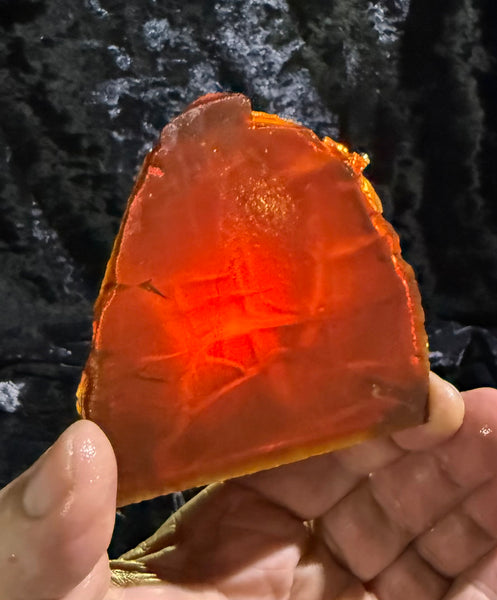 122 Gram Oregon Chocolate Fire Opal Slab
