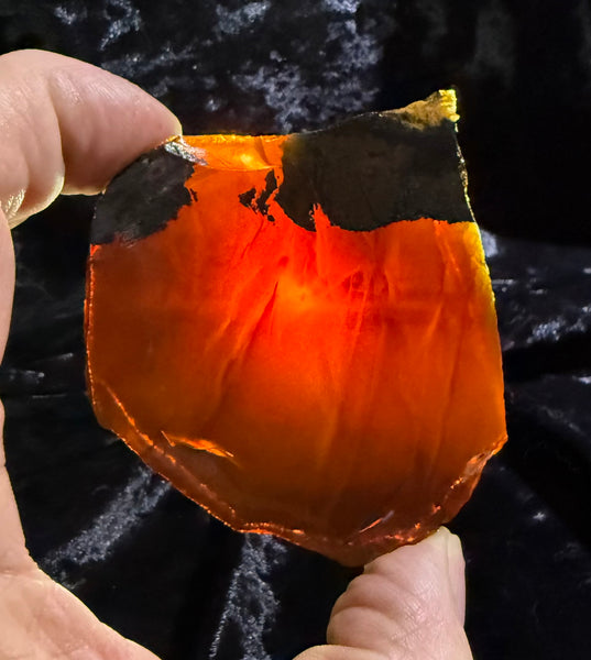 74 Gram Oregon Chocolate Fire Opal Slab