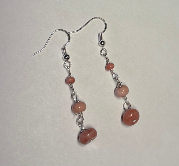 Oregon Pink Opal Earrings