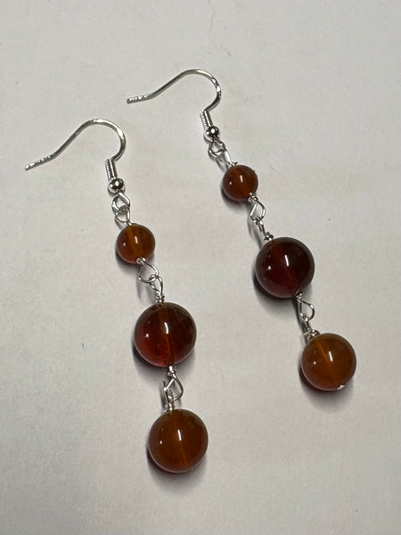 Oregon Fire Opal Earrings