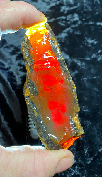 127 Gram Oregon Chocolate Fire Opal Rough