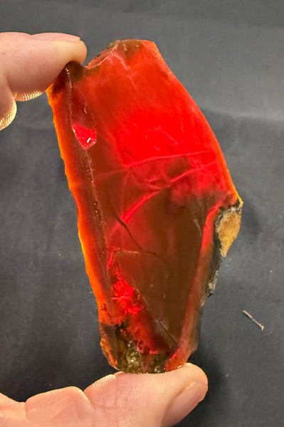 104 Gram Oregon Chocolate Fire Opal Slab