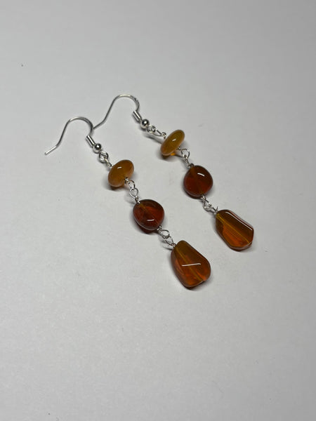 Oregon Fire Opal Earrings