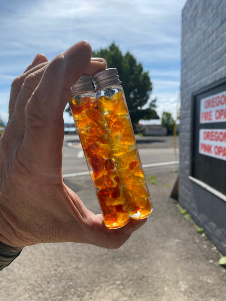 Bottle of Oregon Fire Opal
