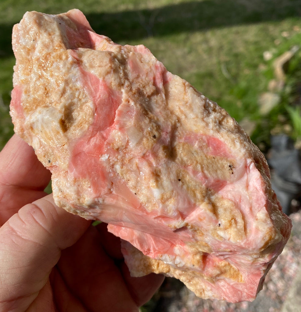 387 Gram Oregon Pink Opal in Rhyolite Specimen