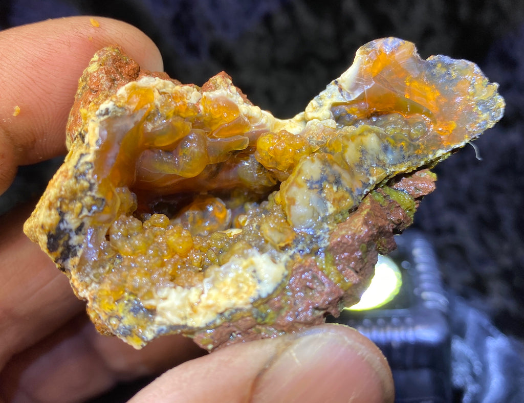 58 Gram Oregon Fire Opal Volcanic Vent Specimen